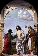 CIMA da Conegliano Incredulity of St Thomas with Bishop Magno oil on canvas